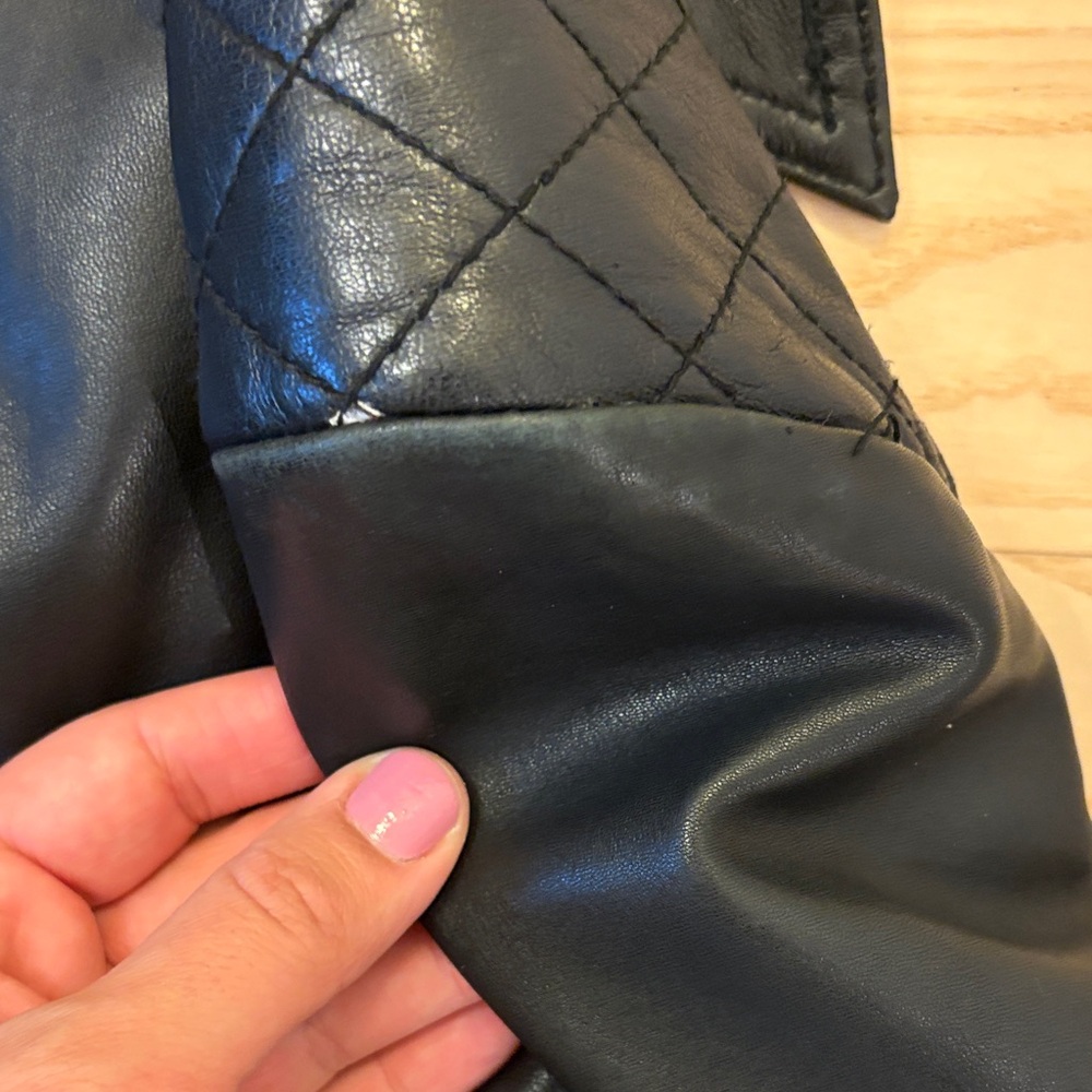 Marc New York Black Leather Belted Jacket - Picture 9 of 14